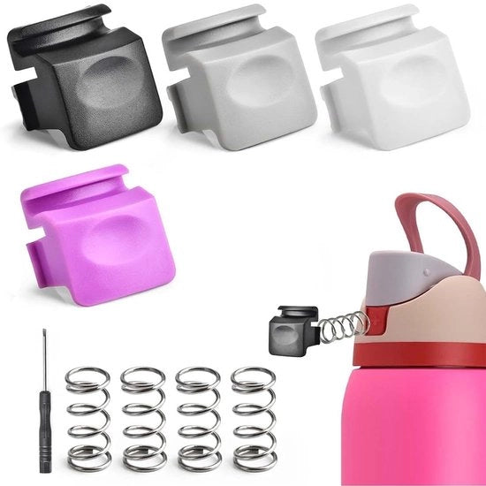 Set di Interruttori di 4 pezzi - Filtro a Contatto Senza BPA - Pulsanti di Ripristino - Installazione Facile - Compatibile con Owala FreeSip - Ripristina la Funzione del Filtro - Filtro a Contatto per Filtro Flessibile