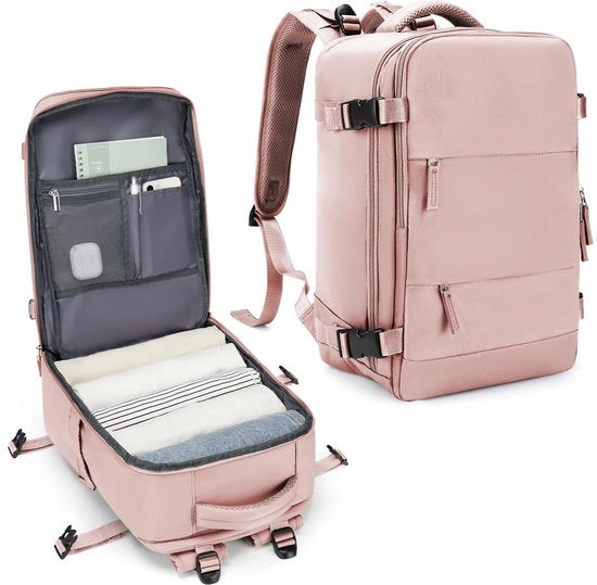 Borsa a mano per viaggio 40x20x25 cm Rucksack per donne e uomini Rucksack per laptop 14 pollici Impermeabile Borsa per viaggio in aereo