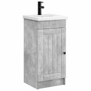 Mobile da bagno con Lavabo | Armadio Lavabo Grigio Cemento 42 x 40 x 84,5 cm