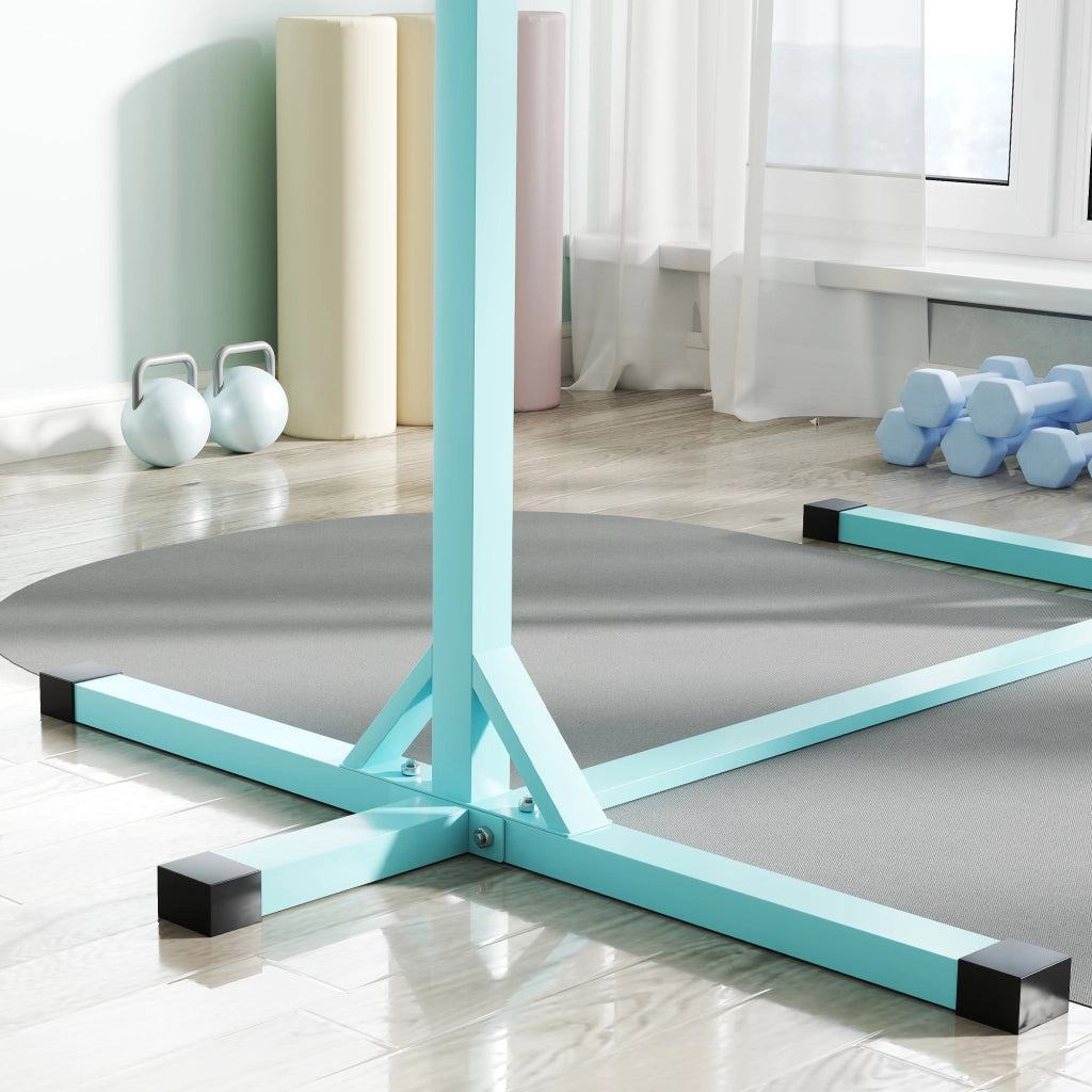 Barra orizzontale per bambini ¨C zephmum ¨C regolabile 92-150 cm, legno di faggio, ciano