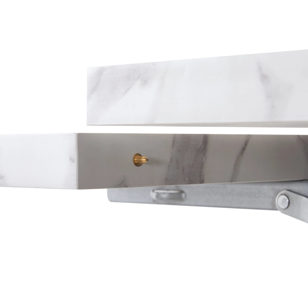 Tavolo da Pranzo Allungabile Salvaspazio ¨C MINIMAL ¨C Piano Bianco, 99-159x74 cm