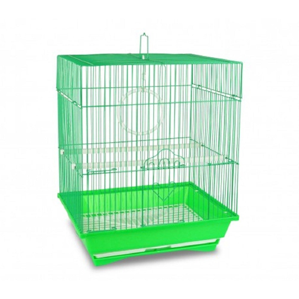 Trade Shop - Gabbia Uccelli Di Piccole Dimensioni Kandy 49,5 X 34 X 27,5 Cm Due Mangiatoie -