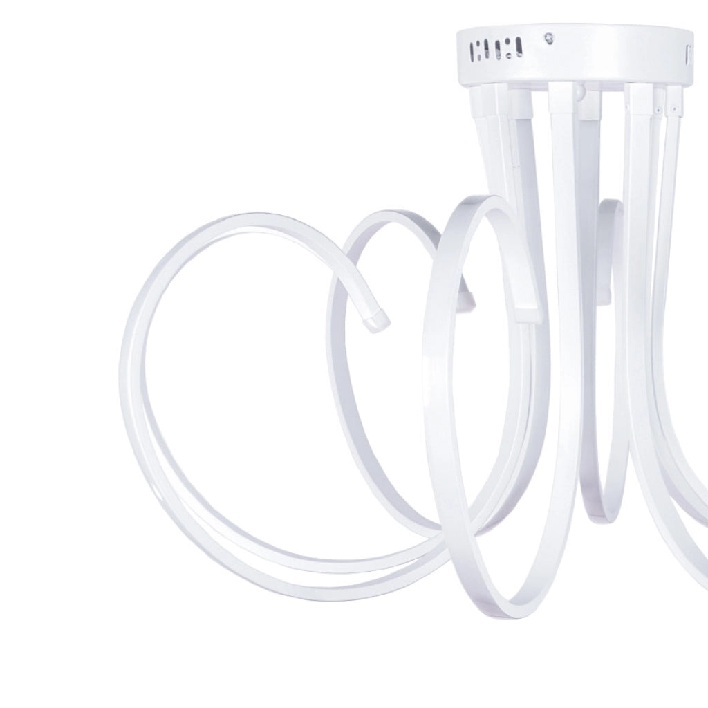 Lampadario led moderno in termoplastica ed acrilico luce naturale 4000k