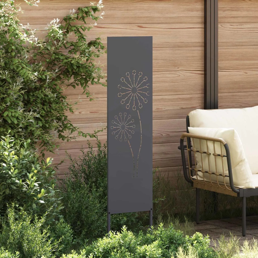 Schermo per privacy in giardino Traforo Antracite 32 x 140 cm 876233
