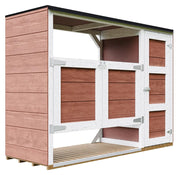 Ricovero per bidoni da giardino 2x240L TIMBELA M981A-REDWOOD RED