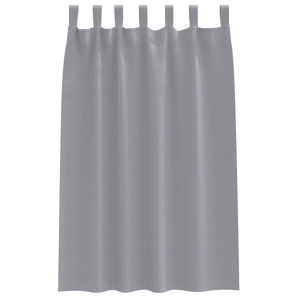 Tende Blackout con Anelli 2 pcs Grigio chiaro 175 x 140 cm 4107564