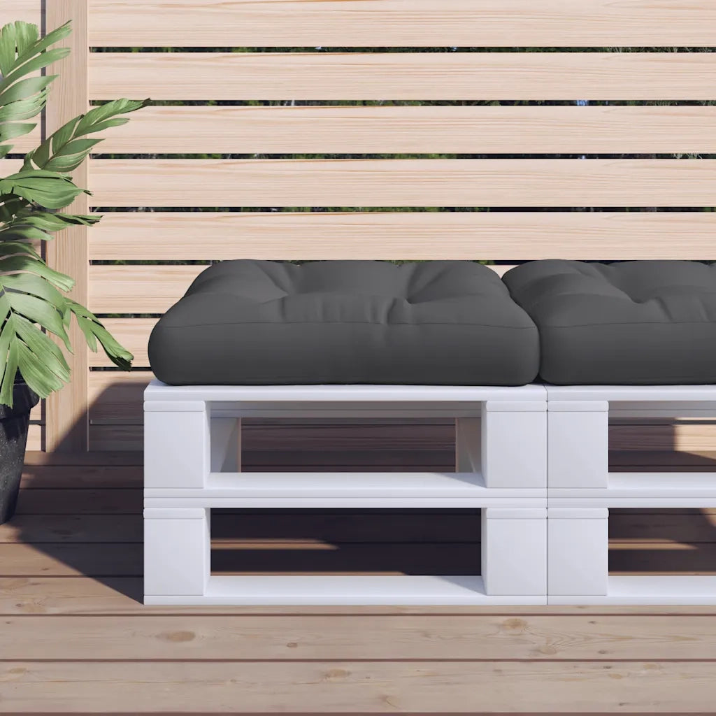 Cuscino per pallet | Cuscini per sedie Nero 50x50x12 cm in Tessuto