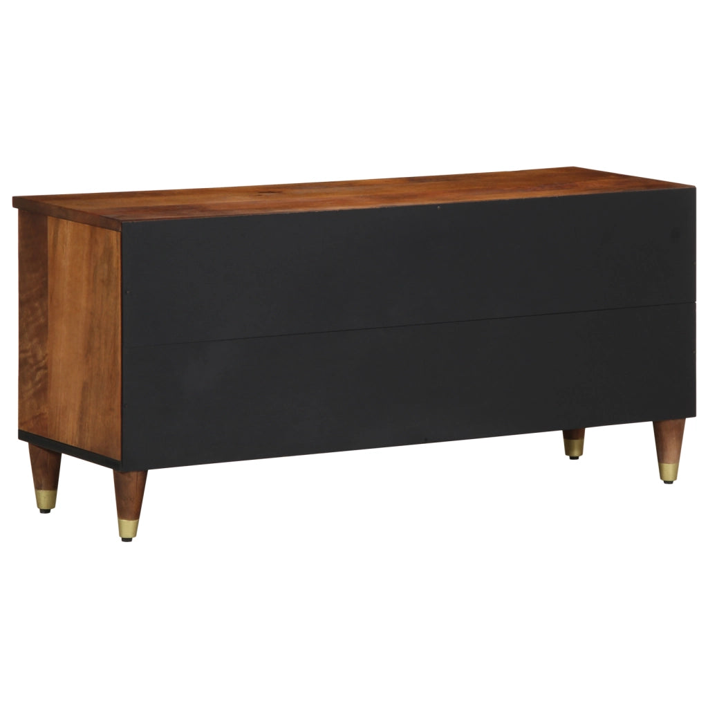 Mobile TV 100x33x46 cm in legno massello di mango