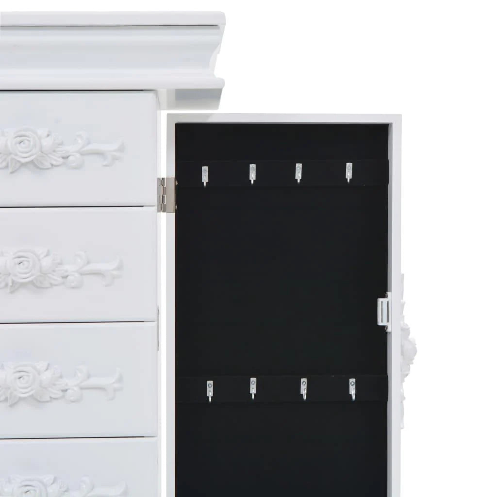 Credenza bianca buffet mobiletto consolle mobile portagioielli su gambe 4402078