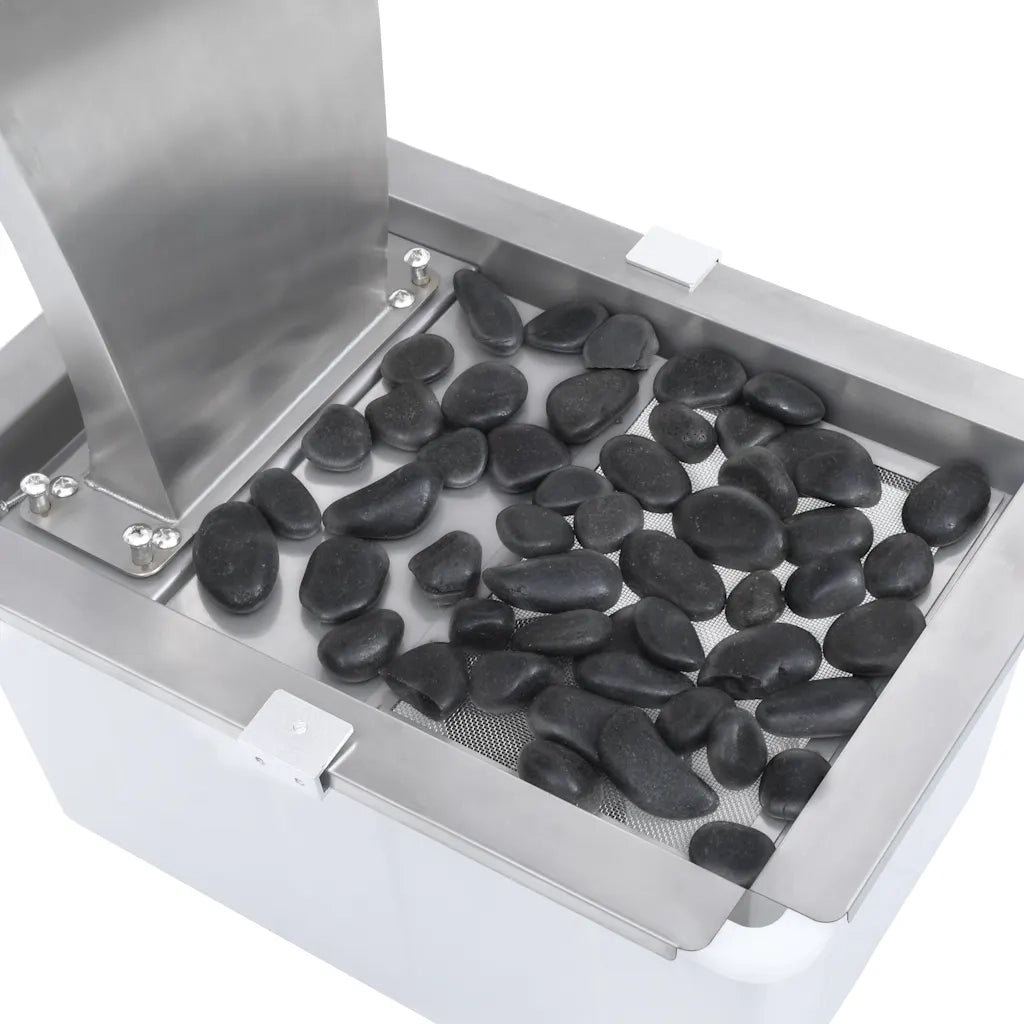 Cascata da Giardino Argento 52,4x34,2x82 cm in Acciaio Inox 48093