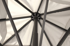 Ombrellone da Giardino 4x4 m Palo Ø67 mm Siviglia Grigio Chiaro