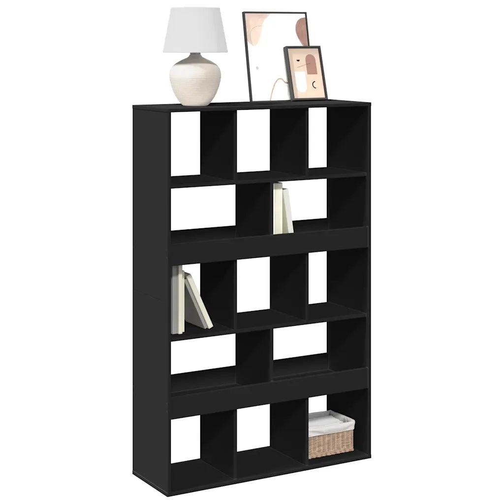 Libreria-Scaffale per Libri-Mobile di Stoccaggio Nera 100x33x156,5 cm in Truciolato 207935
