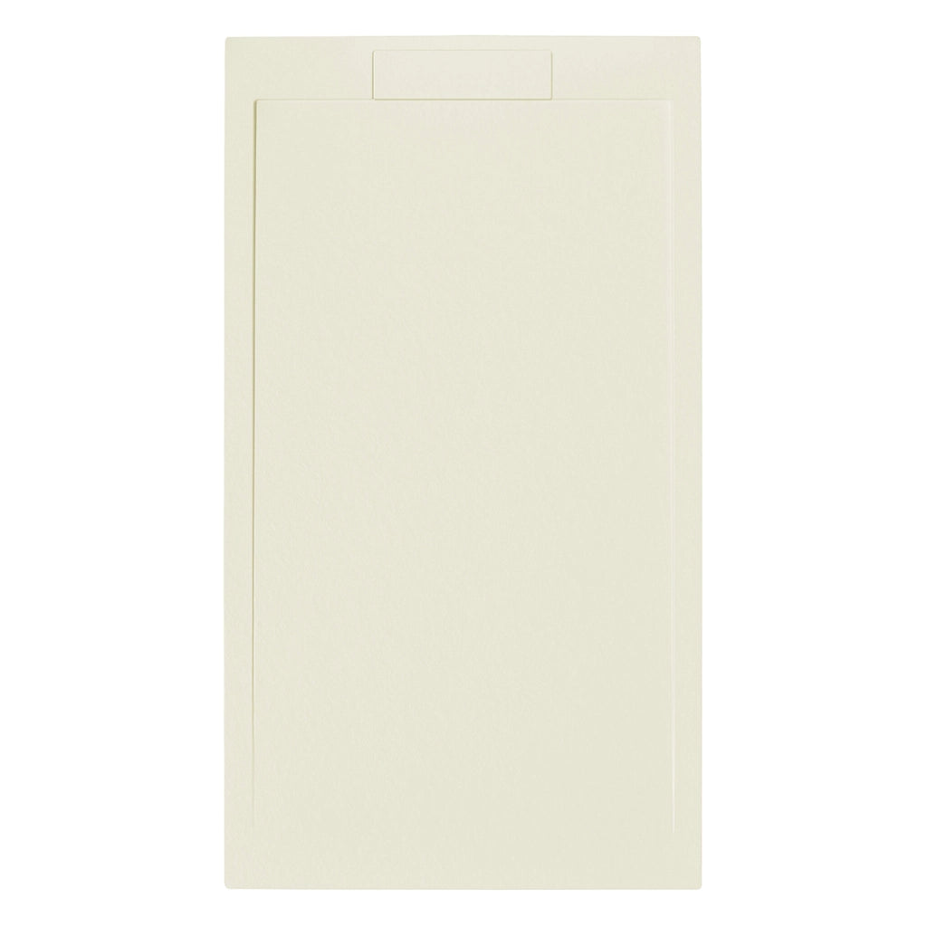 Piatto doccia rettangolare 140x80 cm effetto pietra in marmoresina EUPHORIA beige ATENE