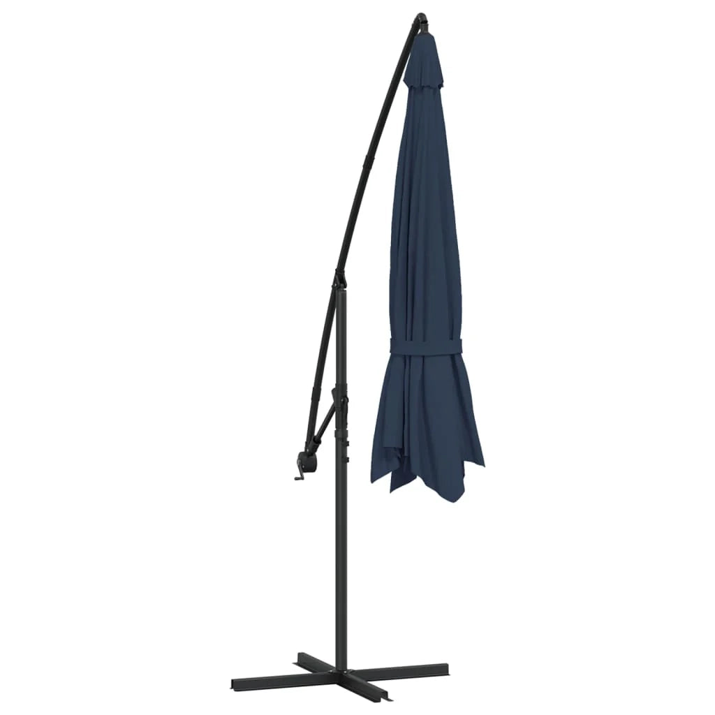 Ombrellone mobile da giardino a sbalzo 3,5 m blu 02_0008603