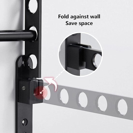 Scaffale Opvoluta per Parete - Lega di Alluminio - Appoggio per Balcone - Organizzatore per Armadio - Esterno e Interno