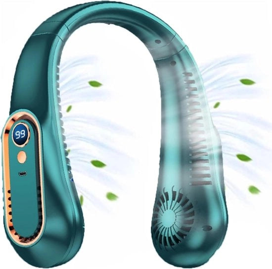 Ventilatore per la testa - 5 posizioni - Senza fili - Ventilatore mini - Ventilatore per il viso - Ventilatore per il collo