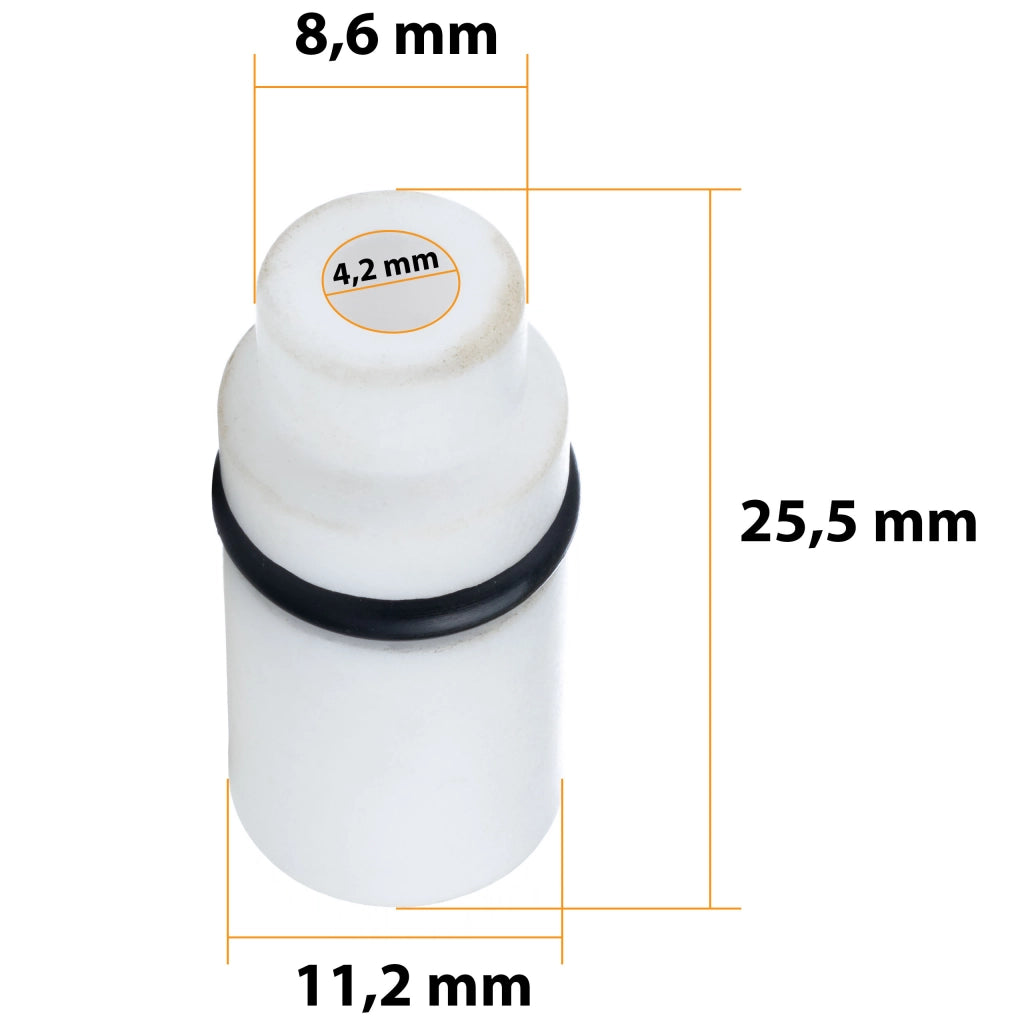 Ugello di Sabbiatura in Ceramica – Alta Durata e Compatibilità | Dimensioni: 8,6 mm x 25,5 mm x 11,2 mm