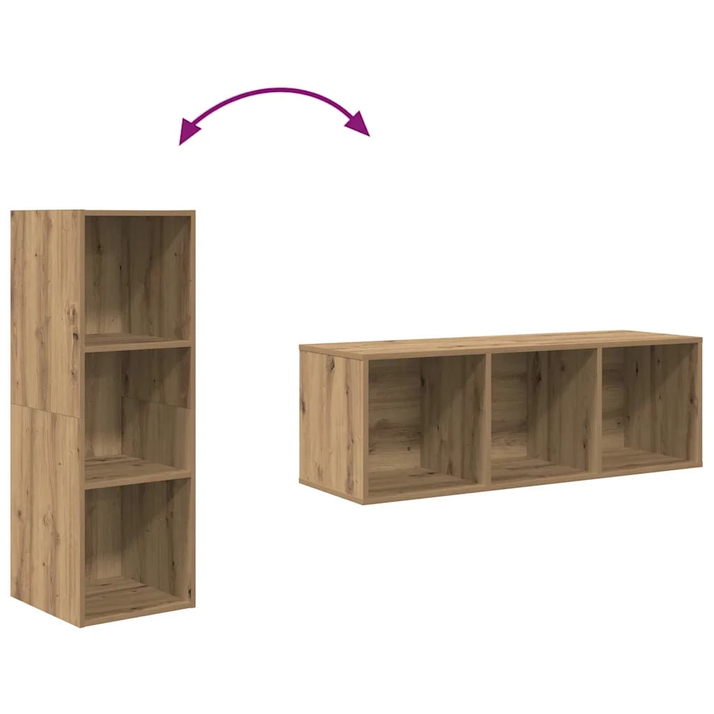 Set mobile TV 3 pz Rovere artigianale Legno ingegnerizzato 3393380