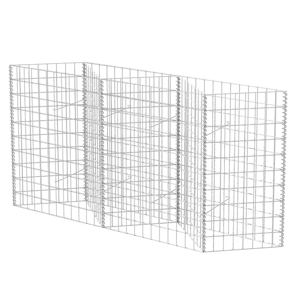 Gabbione in Rete in Acciaio Zincato 120x30x100 cm cod mxl 24845