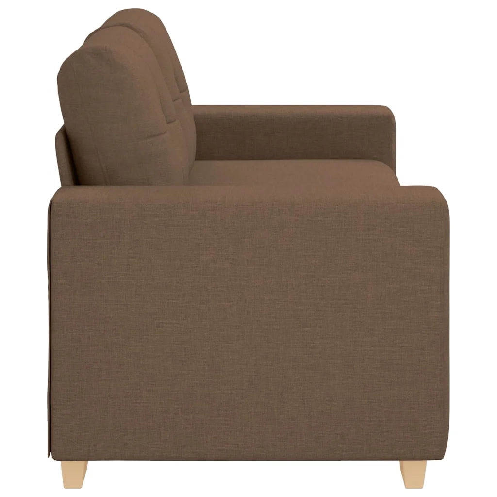 vidaXL Divano Divanetto Marrone 140 cm in Tessuto