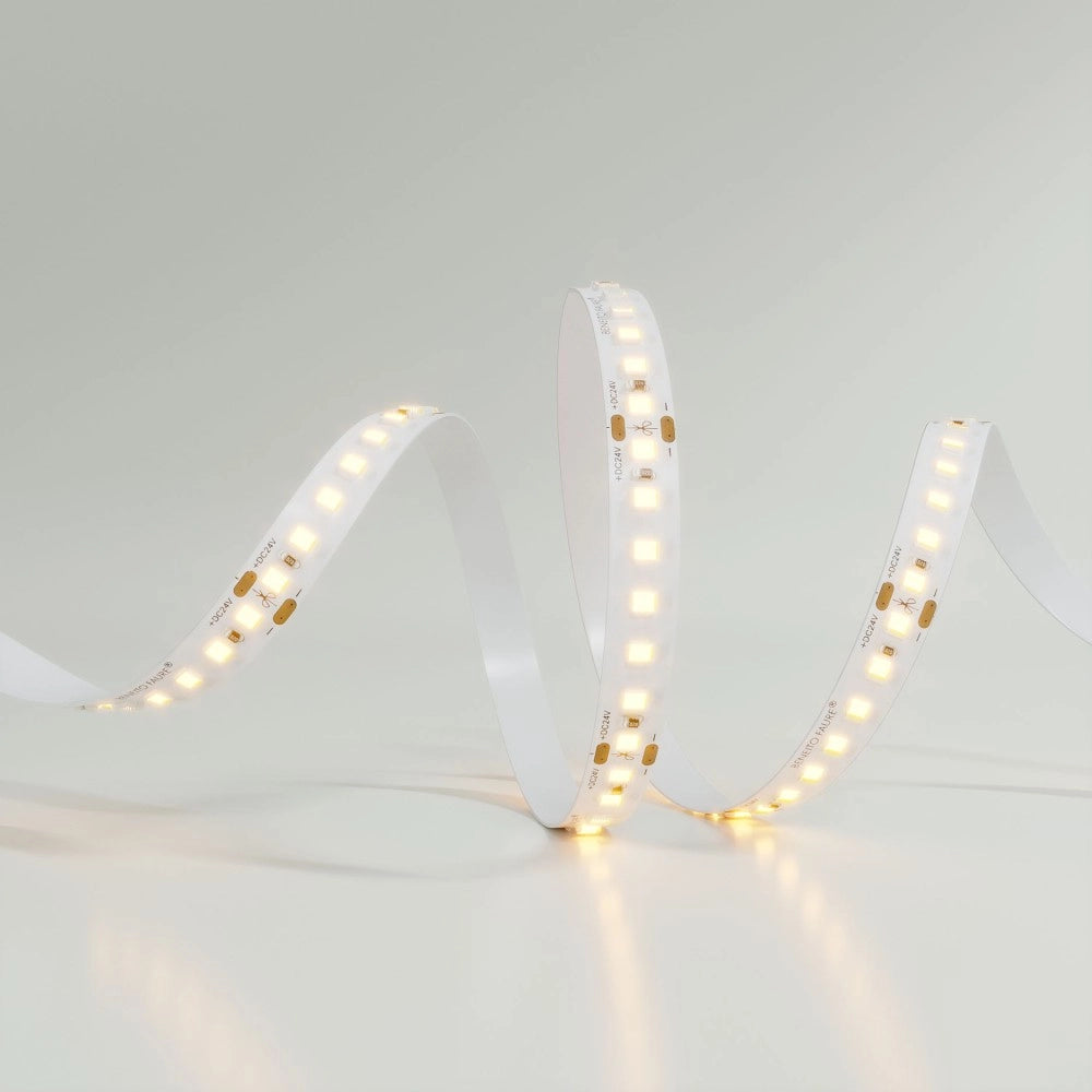 Striscia Led Fine 41 - 24V, 14.4W/m, CRI≥90, IP20, 3000K - Bobina 5m - Beneito Faure - Striscia a led led per interni