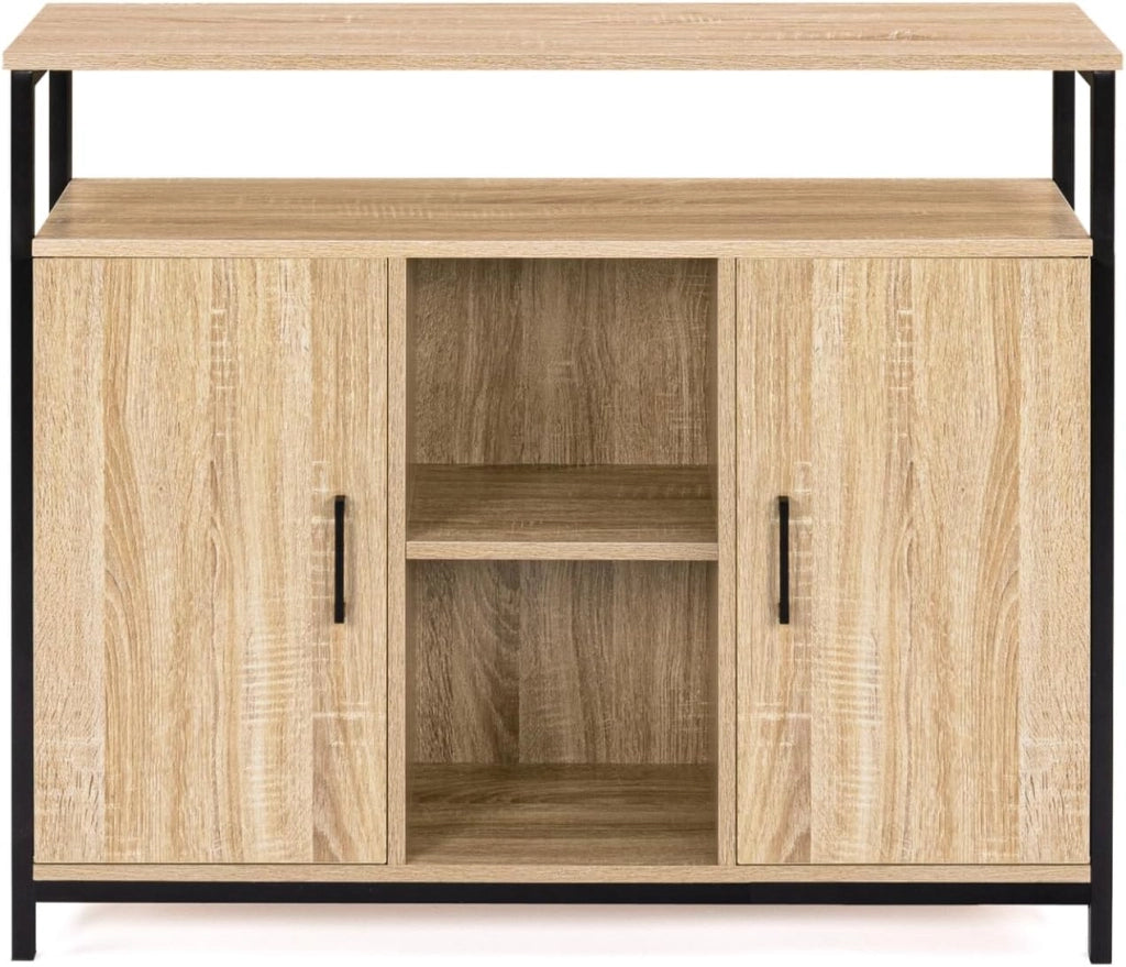 Credenza a 2 ante con ripiano dal design industriale DETROIT