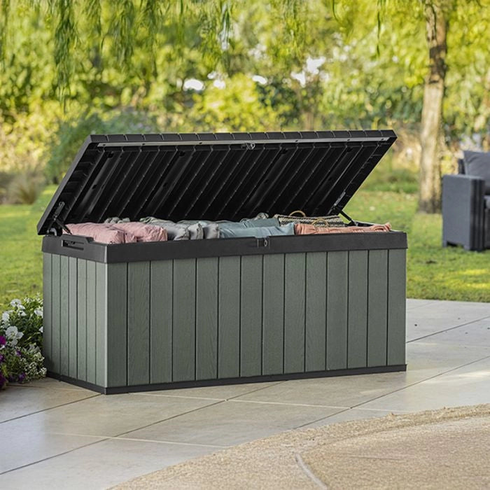 Baule in resina DARWIN 120G by Keter, effetto legno - 454 litri