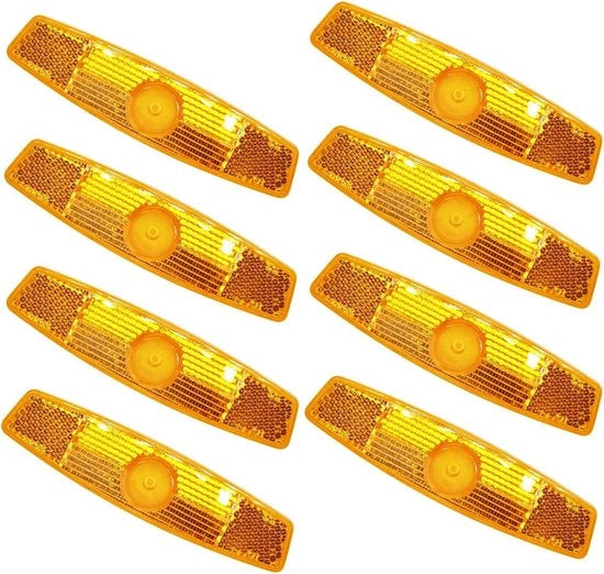 Set di 8 riflettori per sellino per mountain bike e biciclette per bambini