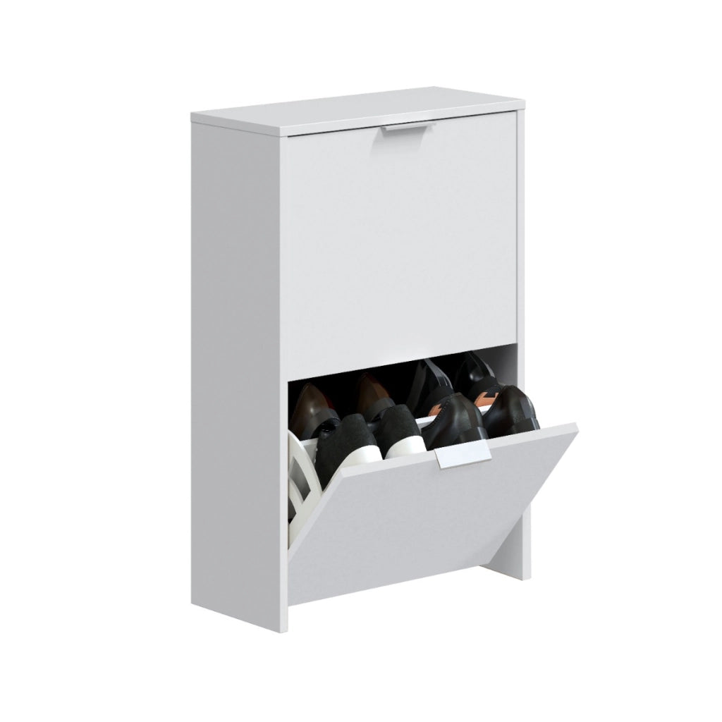 SCARPIERA 2 RIBALTE BIANCA LM7875O L.50 P.22 H.75 CM