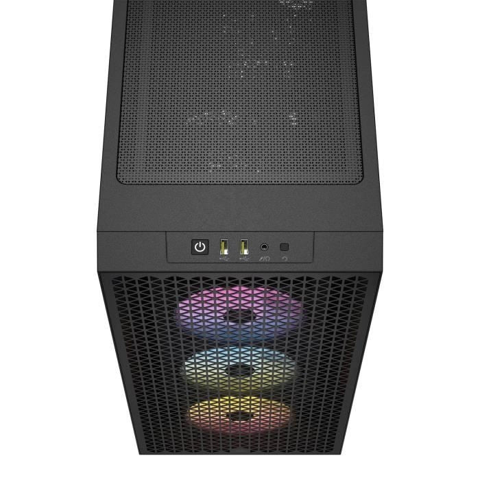 Case PC - CORSAIR - 3000D RGB AIRFLOW - Mid-tower ATX - 3 ventole AR120 RGB - Nero - (CC-9011255-WW)