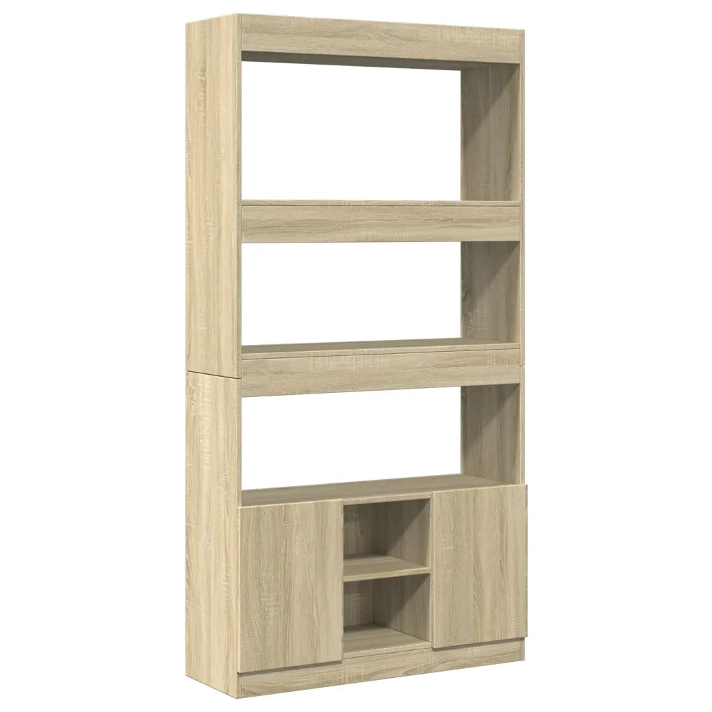 Credenza Rovere Sonoma 92x33x180 cm in Legno Multistrato 3309620