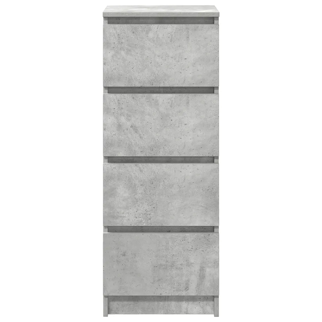 Credenza-Buffet-Armadio da cucina Grigio Cemento 37,5x35x99 cm in Legno Multistrato