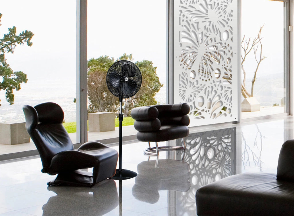 BUTTERFLY - Pannello in PVC traforato - Parasole Misura: 47x94 cm, Colore: nero
