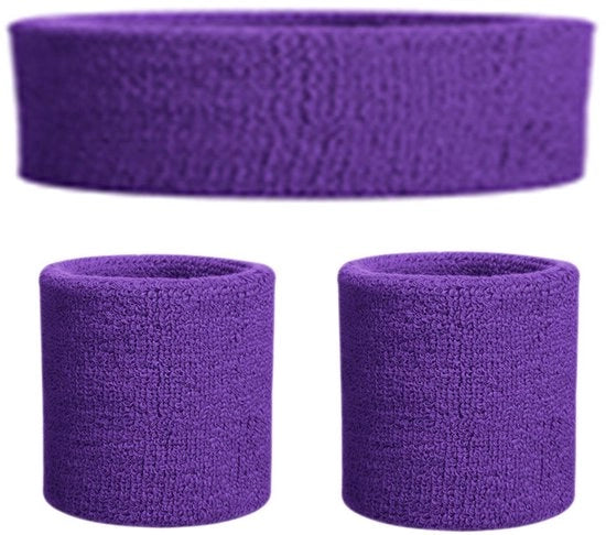 Set di fasciature sportive - Fascia cranica e fascia polso 3 pezzi - Molle - Elastico a maglia - Fasciatura sportiva - Fascia per allenamento - Per palestra, tennis, ginnastica, calcio