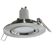 Faretto luce salotto salone cucina incasso 8cm tondo grigio lampada LED 5W GU10 LUCE 3000K