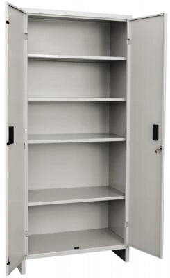 ARMADIO MULTIUSO IN LAMIERA VERNICIATA 2 ANTE TUTTOPIANI CM. 80x40x175H