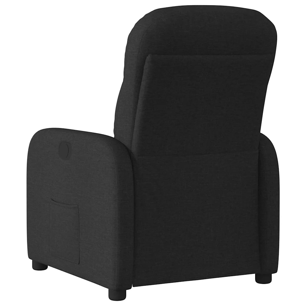 Divano Sedia-Poltrona Reclinabile in Tessuto Nero 259977