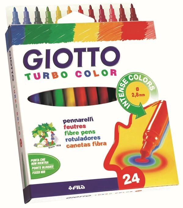 GIOTTO TURBOCOLOR PENNARELLI PUNTA FINE 24 COLORI