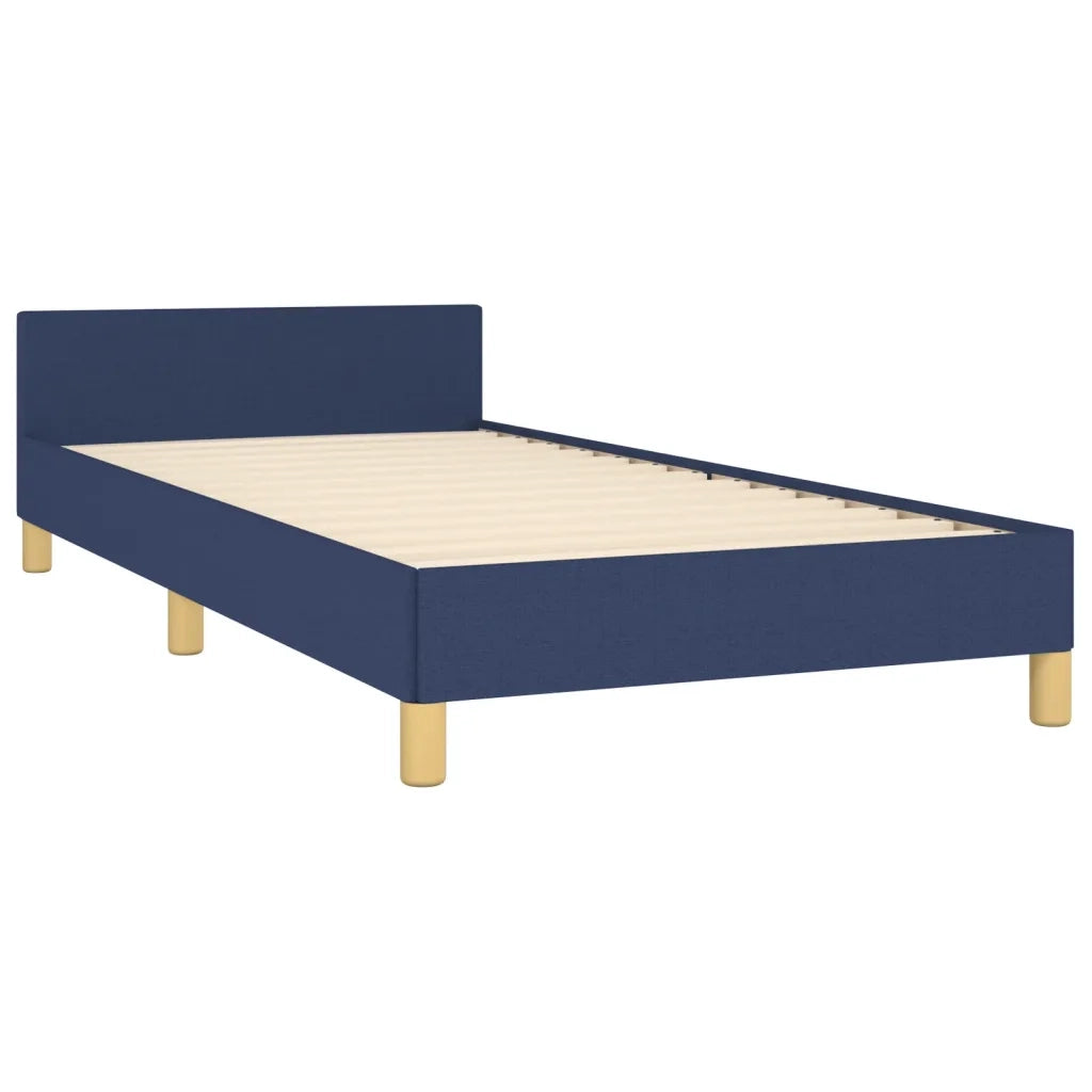 Giroletto senza Materasso-Struttura Letto Blu 90x200 cm in Tessuto 291426