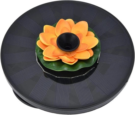 Fontana solare miniatura per giardino all'aperto con pompaggio d'acqua ad energia solare - modello Lotus 1
