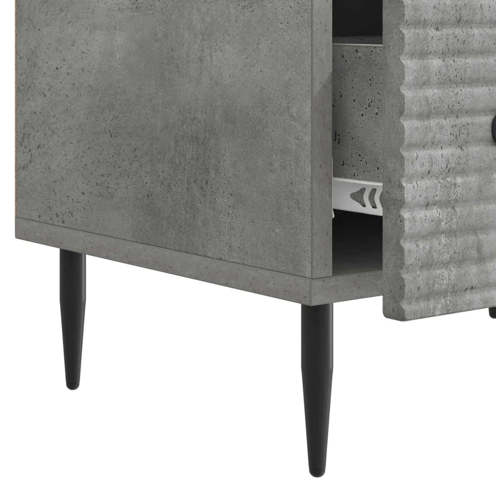 Mobile TV con cassetto Grigio Cemento 147 x 34,5 x 30 cm