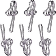 Fisselli per tende, metallo, 30 pezzi, testa per tende, cintura, fisselli per tende