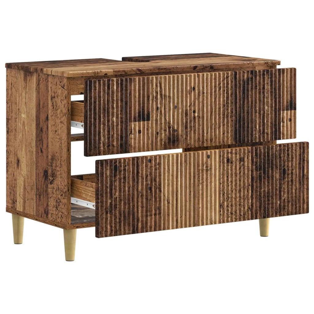 Armadio per Lavabo da Bagno ARNHEM Legno antico 82 x 41 x 59 cm 896583