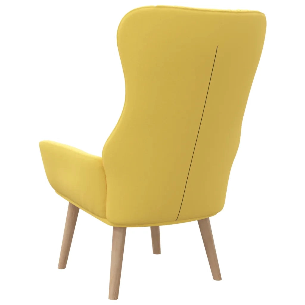 Poltrona Relax Giallo Senape in Tessuto 341401