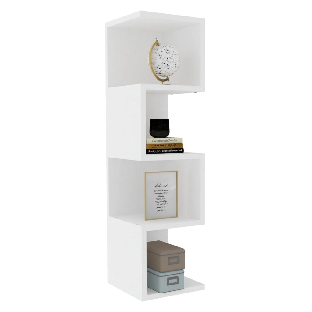 Biblioteca Cissone, Libreria 3 Ripiani, 27x25x95h cm Bianco