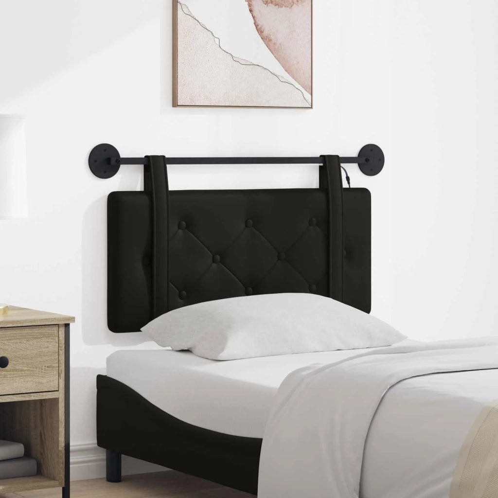 Testiera | Testata sospesa Con luce LED Nero Similpelle