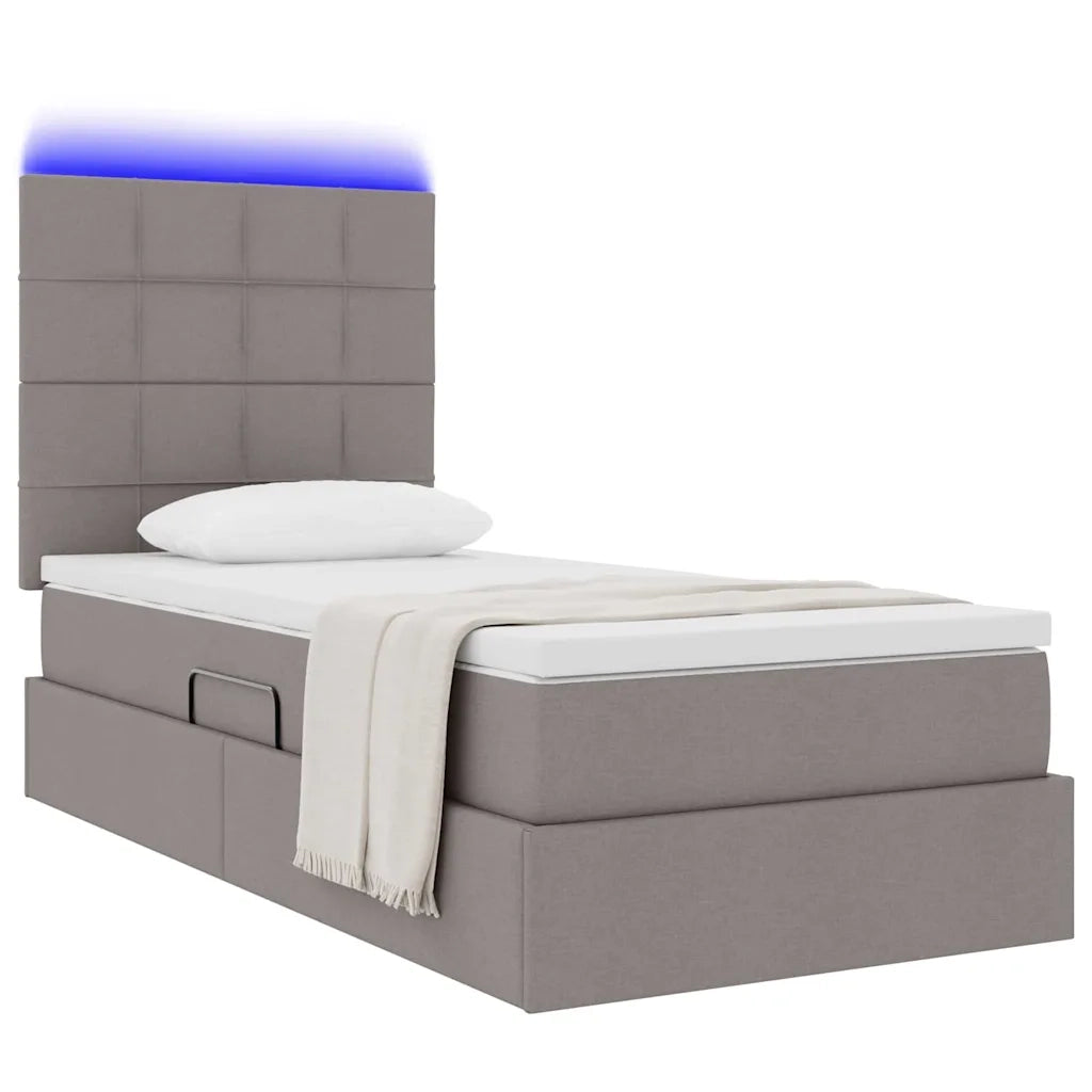Letto con contenitore e LED Talpa 100 x 200 cm Poliestere