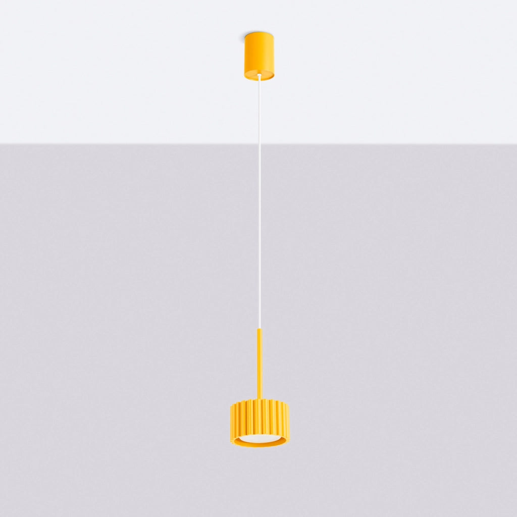 Lampada a sospensione AURA 1 giallo Gx53