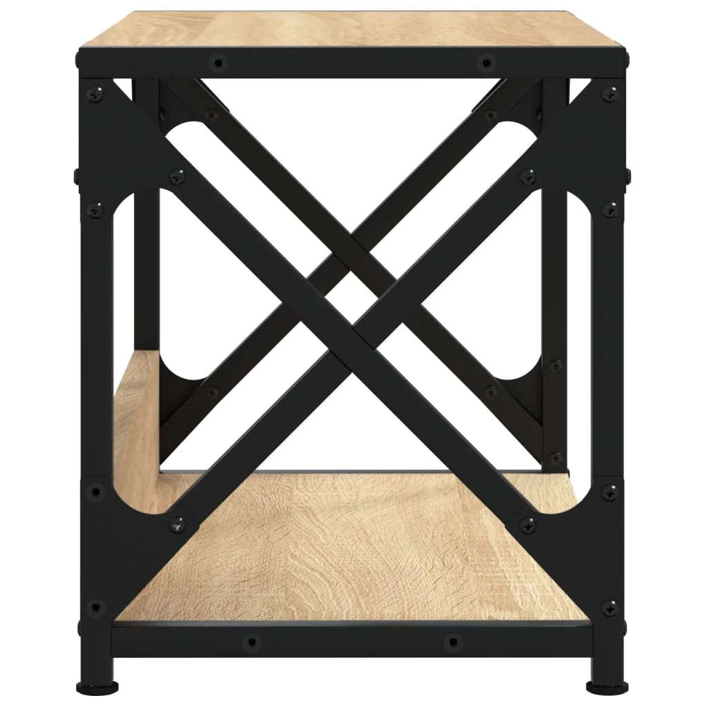 Sonoma Supporto per stampante a 2 livelli scrivania/ufficio 44 ​​x 26 x 31,5 cm marrone 02_0044797