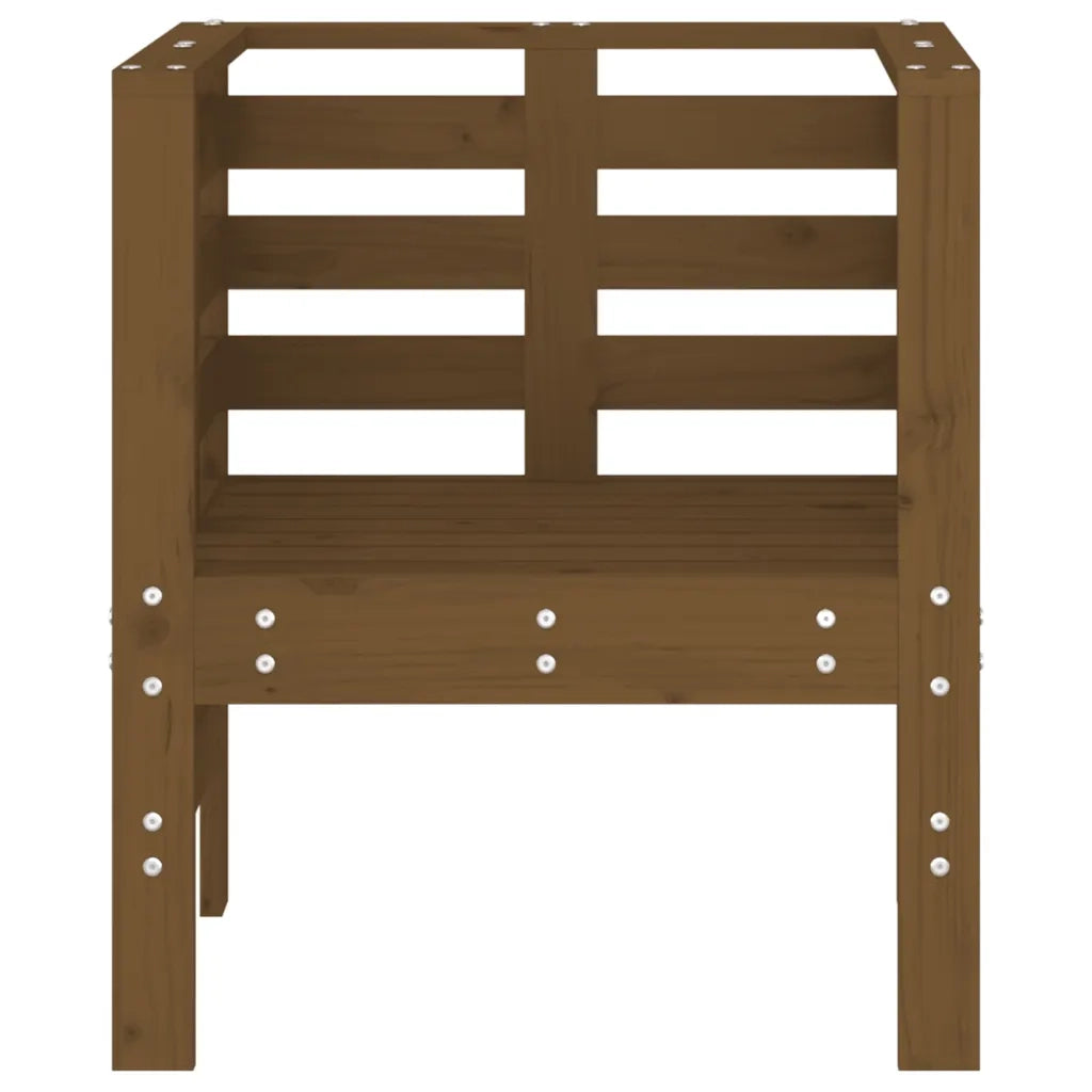 Sedie da Giardino 2 pz | Sedie da Esterno Ambra 61,5x53x71cm Legno Massello di Pino